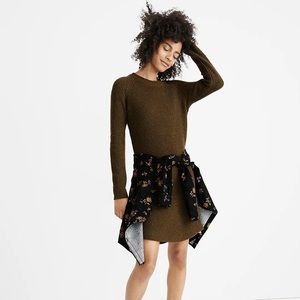 Madewell Curved-Hem Sweater Dress